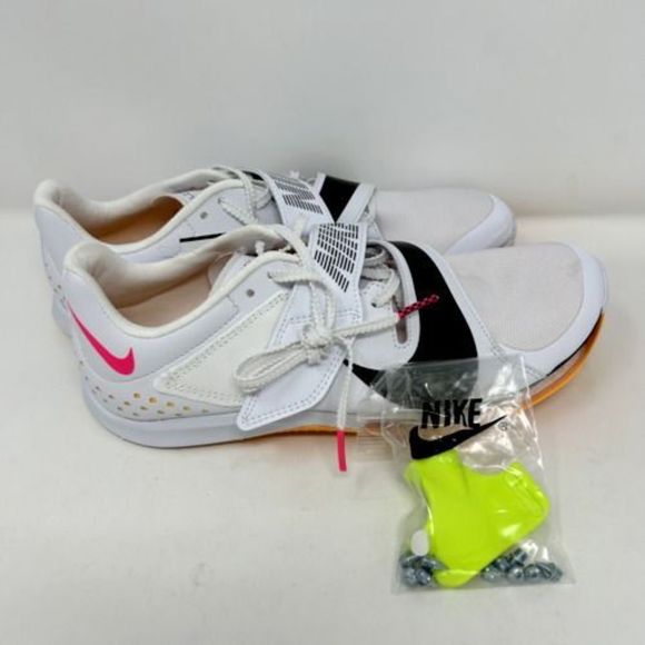 Nike CT0079 101 Men's Sz 9.5 Women's 11 Air Zoom LJ Elite Long Jump Spikes $150 - Picture 1 of 9